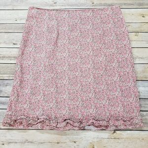 AEO Floral skirt w/ ruffle at hem size 14